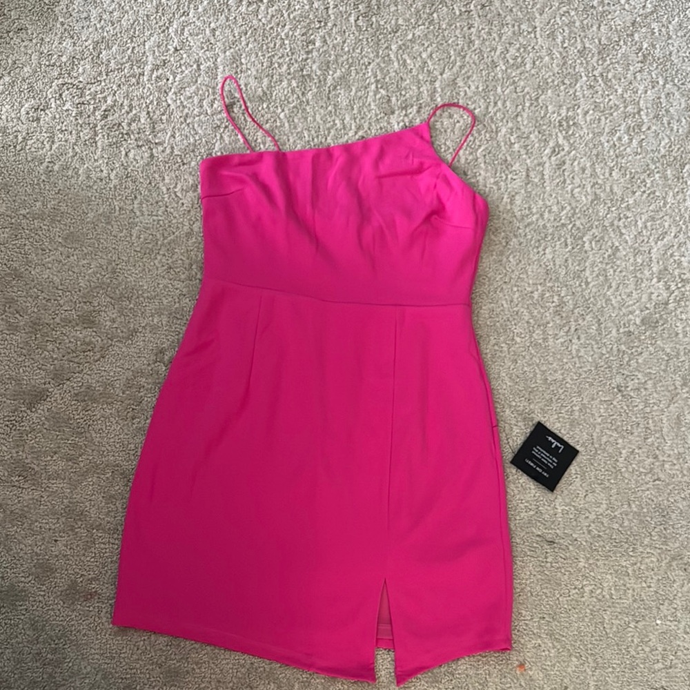 Lulu's Vibrant Pink Mini Dress